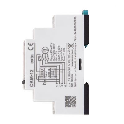Czujnik kolejności i zaniku faz z wskaźnikiem napięcia, cyfrowy TRUE RMS 3x230V AC ZAMEL (EXT10000327-WUN)